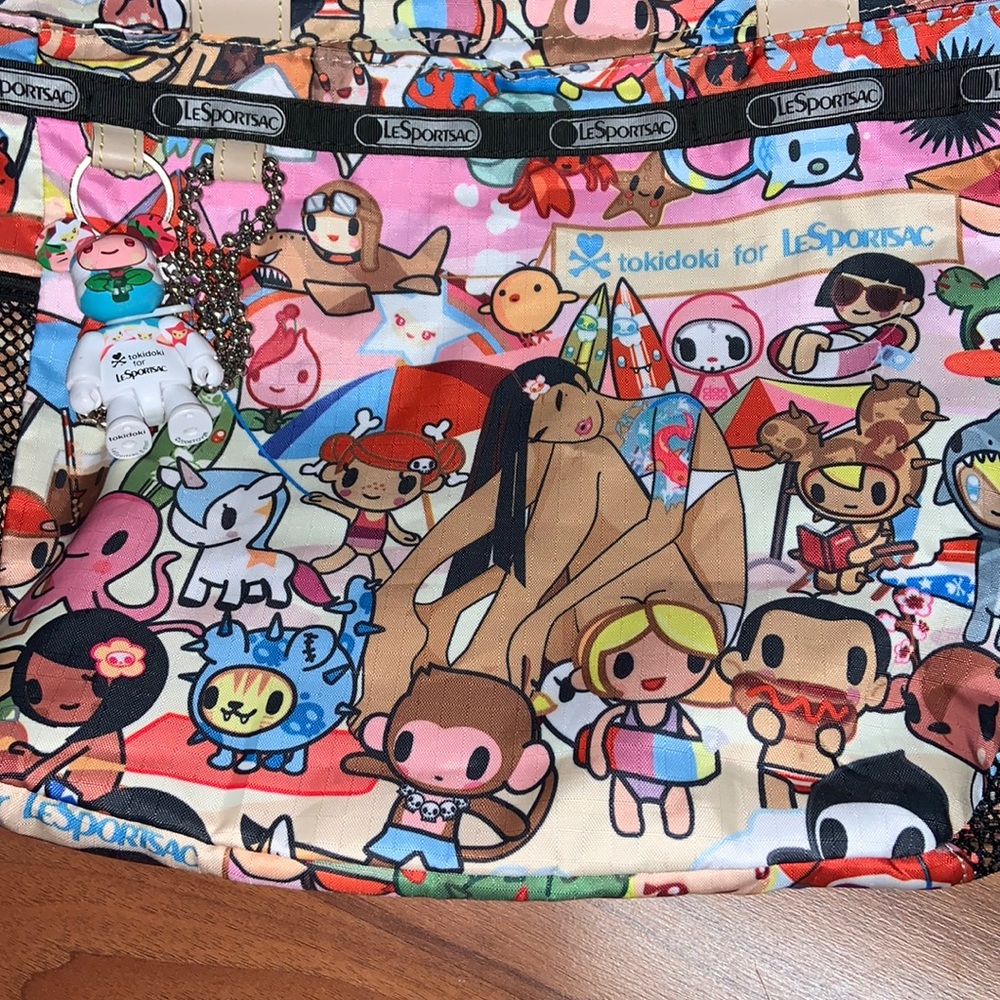 NWOT tokidoki x LeSportSac Mamma Mia Spiaggia Nylon Bag - Picture 5 of 11